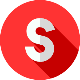 Letter S with red background
